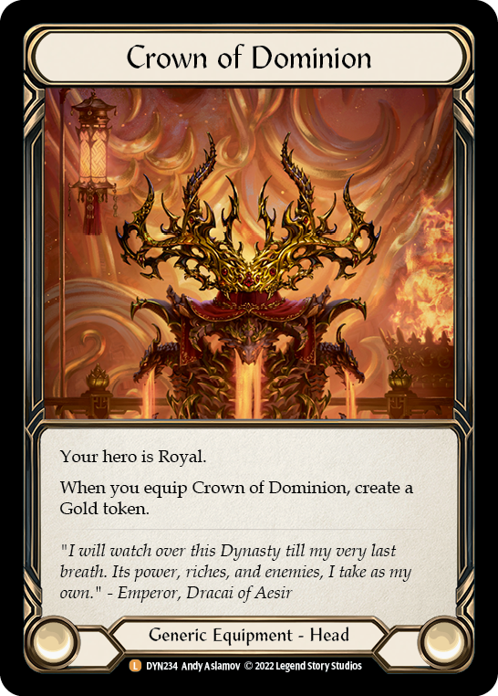 Crown of Dominion [DYN234] (Dynasty)  Rainbow Foil | Pegasus Games WI
