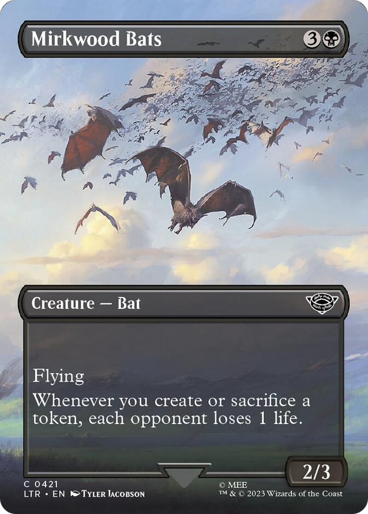 Mirkwood Bats (Borderless Alternate Art) [The Lord of the Rings: Tales of Middle-Earth] | Pegasus Games WI