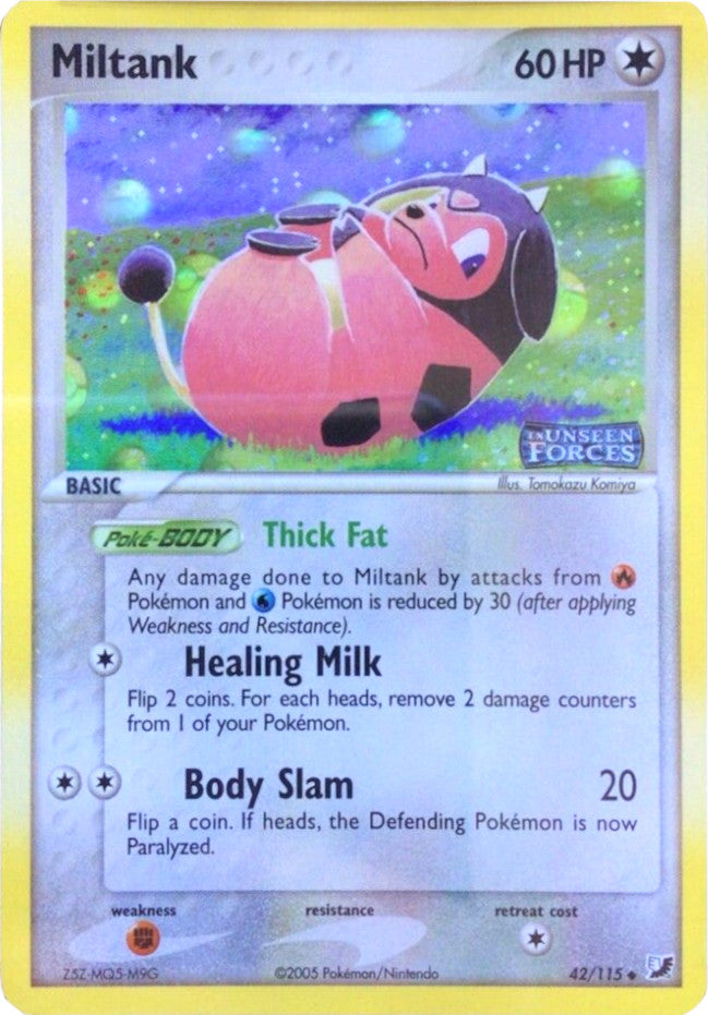 Miltank (42/115) (Stamped) [EX: Unseen Forces] | Pegasus Games WI