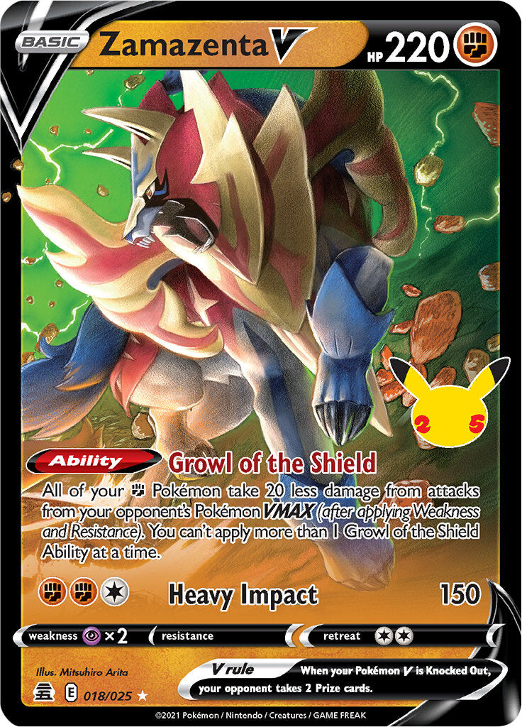 Zamazenta V (018/025) [Celebrations: 25th Anniversary] | Pegasus Games WI