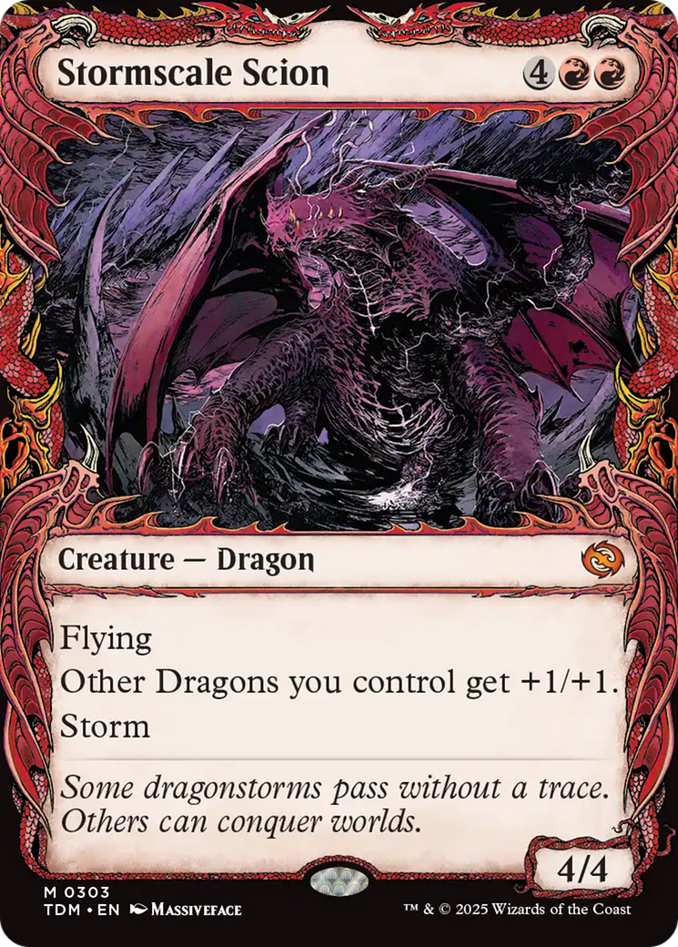 Stormscale Scion (Showcase) [Tarkir: Dragonstorm] | Pegasus Games WI