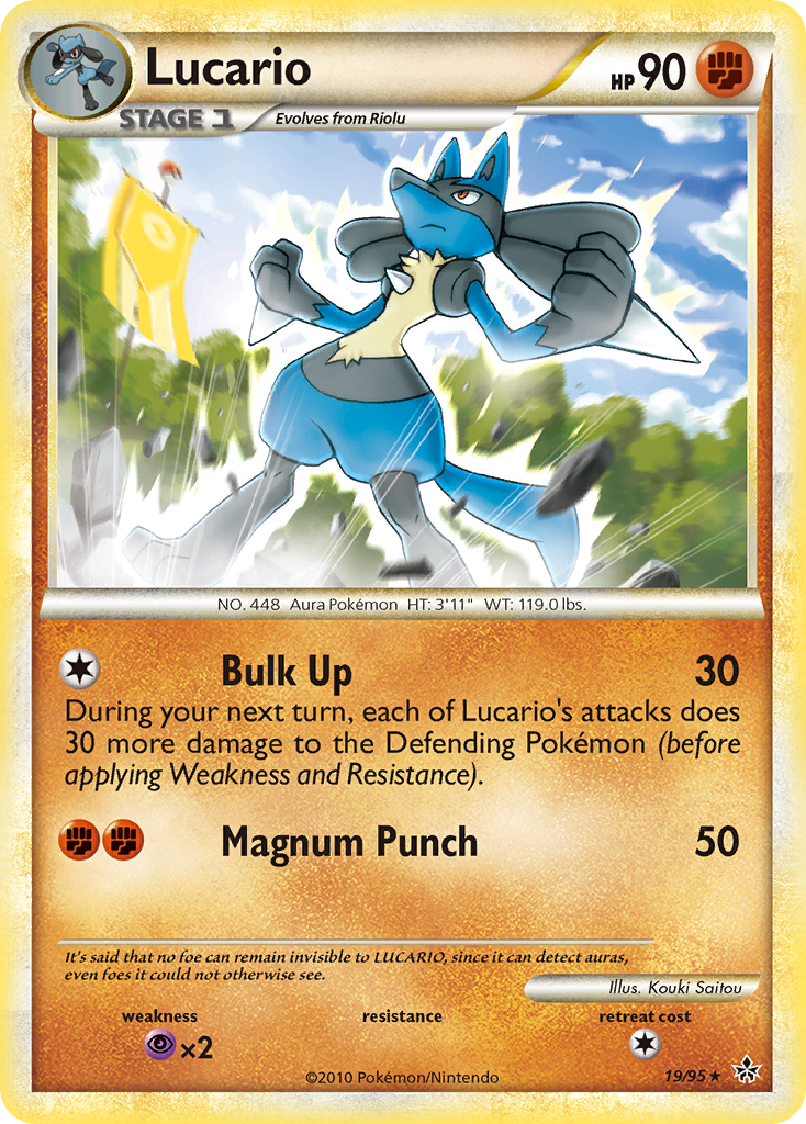 Lucario (19/95) [HeartGold & SoulSilver: Unleashed] | Pegasus Games WI