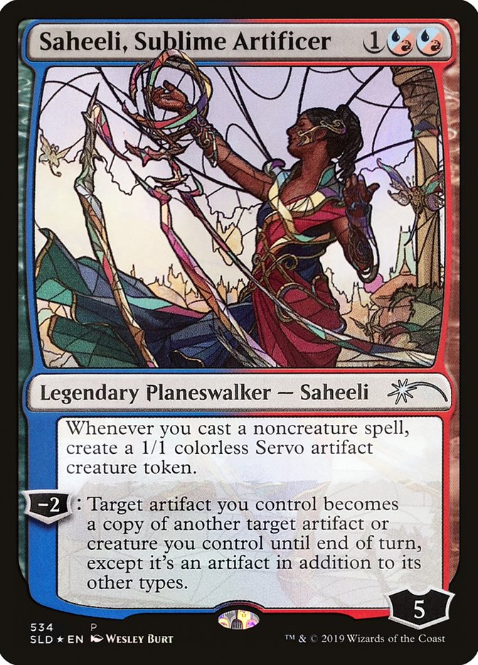 Saheeli, Sublime Artificer (Stained Glass) [Secret Lair Drop Promos] | Pegasus Games WI