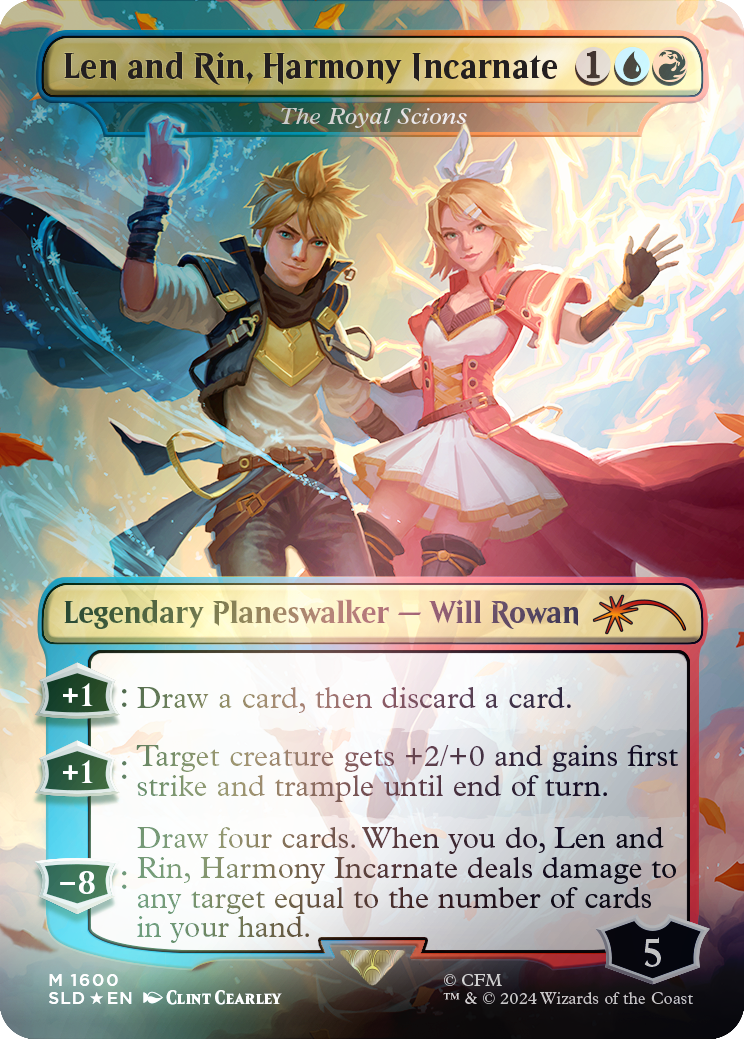 Len and Rin, Harmony Incarnate - The Royal Scions (Rainbow Foil) [Secret Lair Drop Series] | Pegasus Games WI