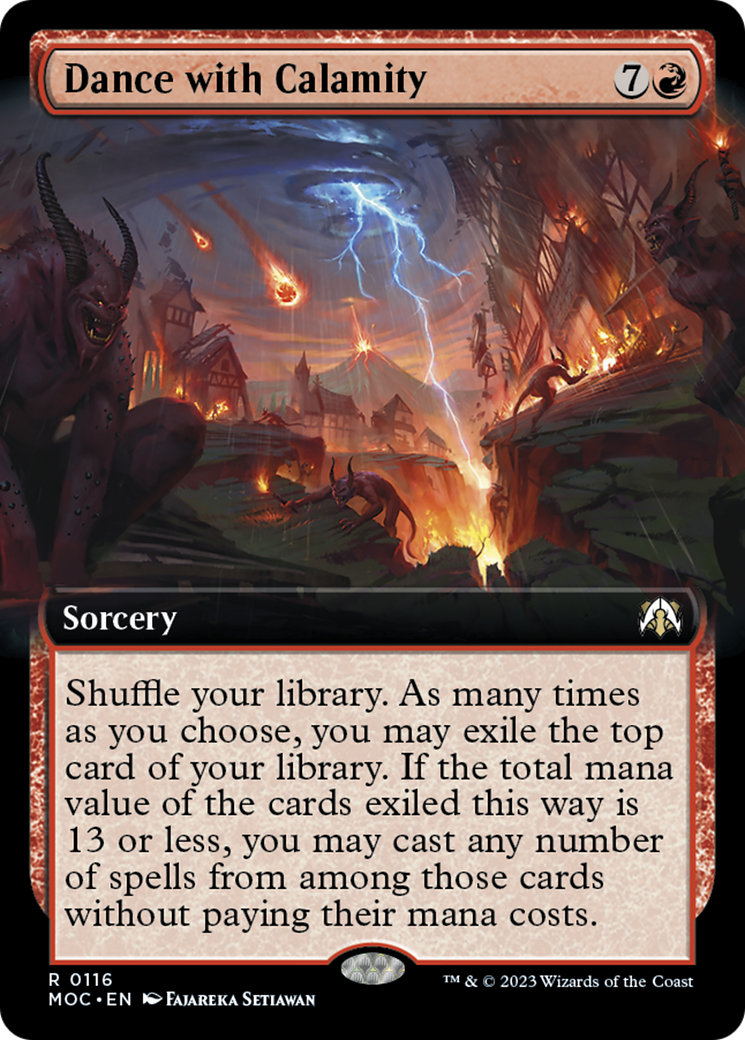 Dance with Calamity (Extended Art) [March of the Machine Commander] | Pegasus Games WI