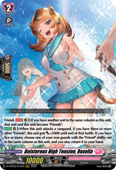 Boisterous High Tension, Roxella (D-LBT03/013EN) [Lyrical Monasterio: Summertime Memories!] | Pegasus Games WI