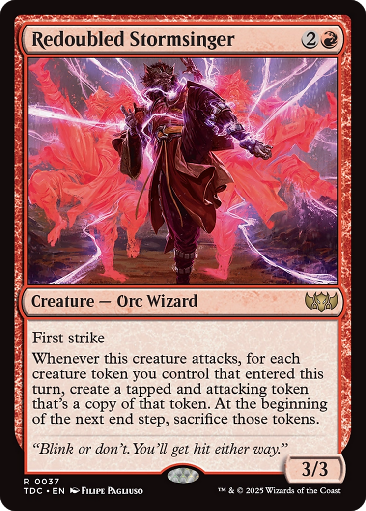 Redoubled Stormsinger [Tarkir: Dragonstorm Commander] | Pegasus Games WI