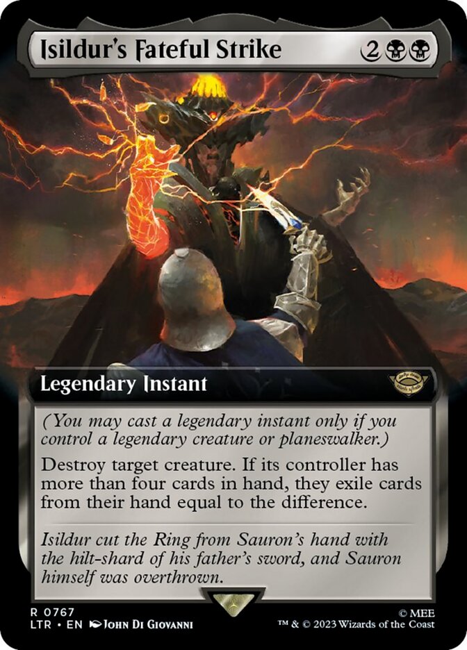 Isildur's Fateful Strike (Extended Art) (Surge Foil) [The Lord of the Rings: Tales of Middle-Earth] | Pegasus Games WI