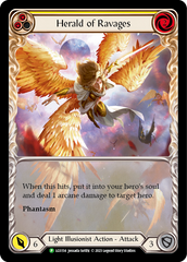 Herald of Ravages (Yellow) (Extended Art) [LGS154] (Promo)  Rainbow Foil | Pegasus Games WI