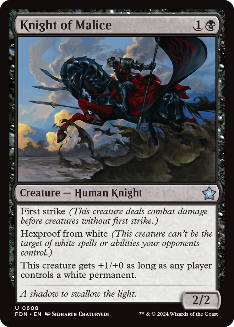 Knight of Malice [Foundations] | Pegasus Games WI