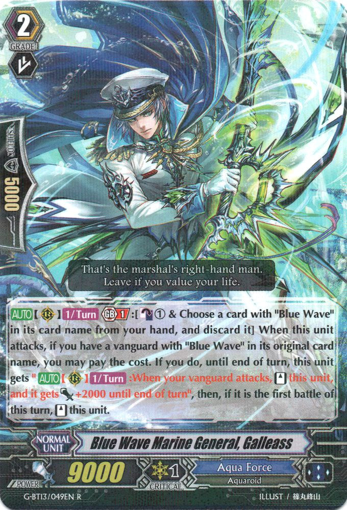 Blue Wave Marine General, Galleass (G-BT13/049EN) [Ultimate Stride] | Pegasus Games WI