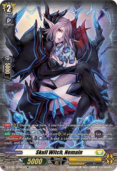 Skull Witch, Nemain (D-BT05/SP06EN) [Triumphant Return of the Brave Heroes] | Pegasus Games WI