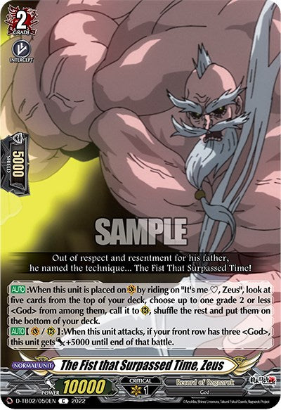 The Fist that Surpassed Time, Zeus (D-TB02/050EN) [Record of Ragnarok] | Pegasus Games WI