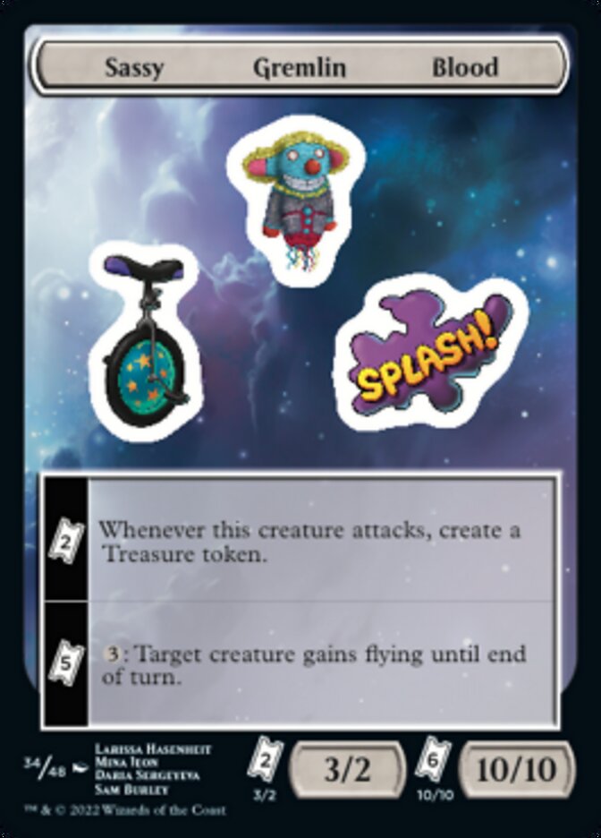 Sassy Gremlin Blood [Unfinity Stickers] | Pegasus Games WI