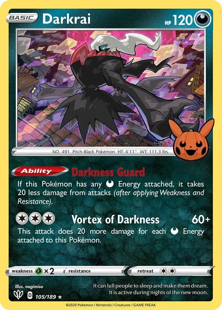 Darkrai (105/189) [Trick or Trade] | Pegasus Games WI