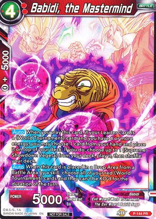 Babidi, the Mastermind (Power Booster) (P-144) [Promotion Cards] | Pegasus Games WI