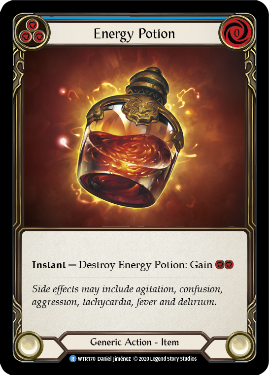 Energy Potion [U-WTR170] (Welcome to Rathe Unlimited)  Unlimited Rainbow Foil | Pegasus Games WI