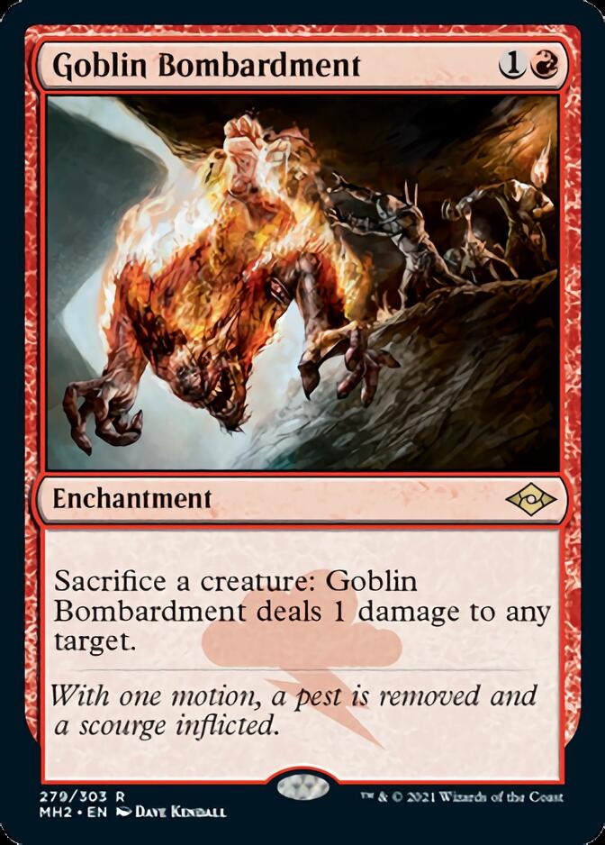 Goblin Bombardment (Foil Etched) [Modern Horizons 2] | Pegasus Games WI