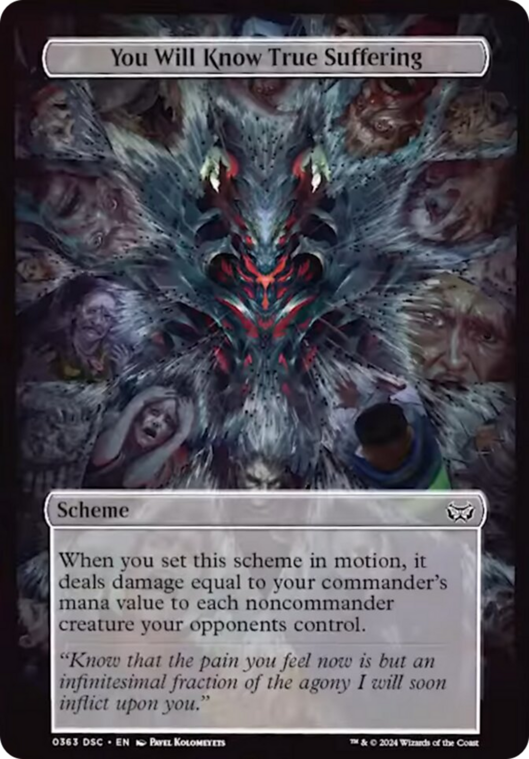You Will Know True Suffering (Full Art) [Duskmourn: Archenemy] | Pegasus Games WI
