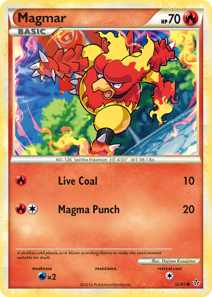 Magmar (52/95) [HeartGold & SoulSilver: Unleashed] | Pegasus Games WI