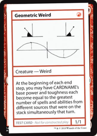 Geometric Weird (2021 Edition) [Mystery Booster Playtest Cards] | Pegasus Games WI