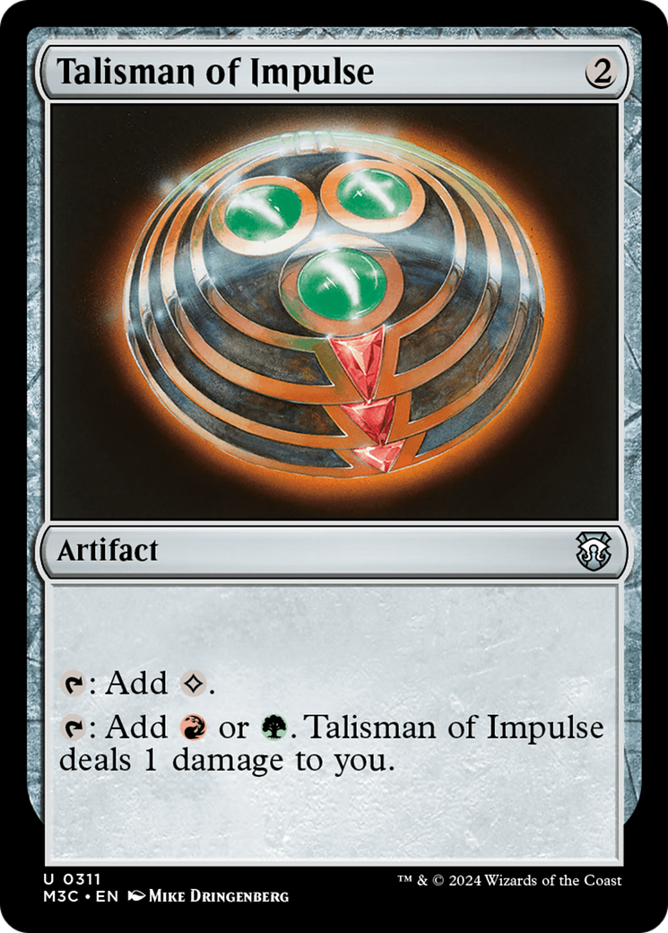 Talisman of Impulse (Ripple Foil) [Modern Horizons 3 Commander] | Pegasus Games WI