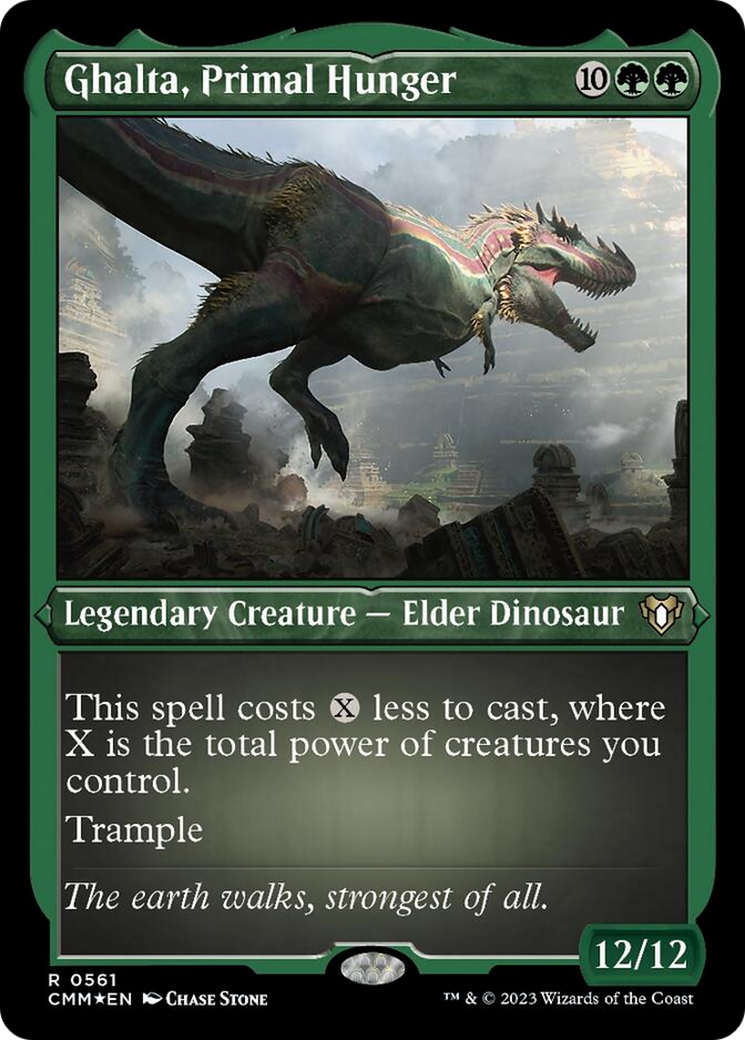 Ghalta, Primal Hunger (Foil Etched) [Commander Masters] | Pegasus Games WI