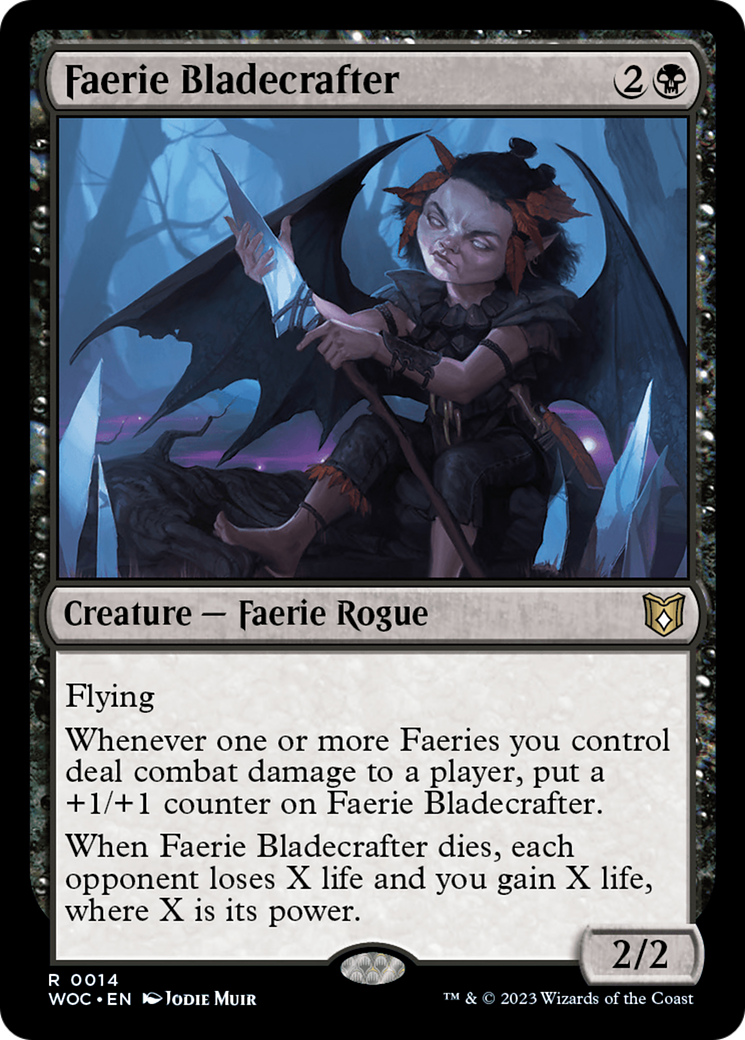 Faerie Bladecrafter [Wilds of Eldraine Commander] | Pegasus Games WI