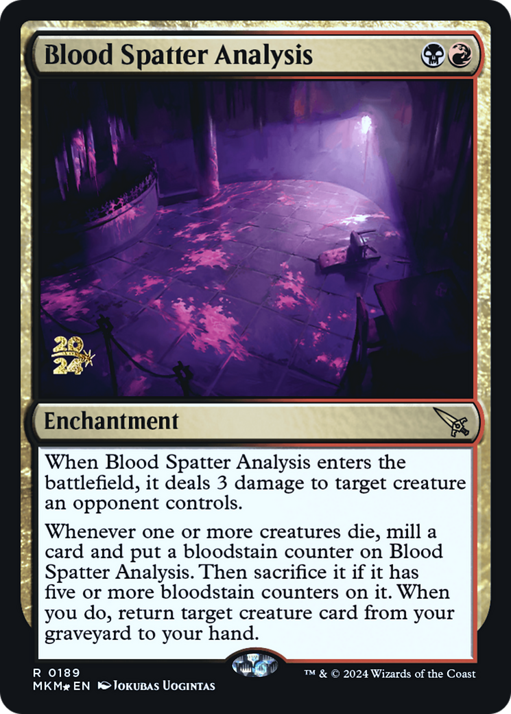 Blood Spatter Analysis [Murders at Karlov Manor Prerelease Promos] | Pegasus Games WI