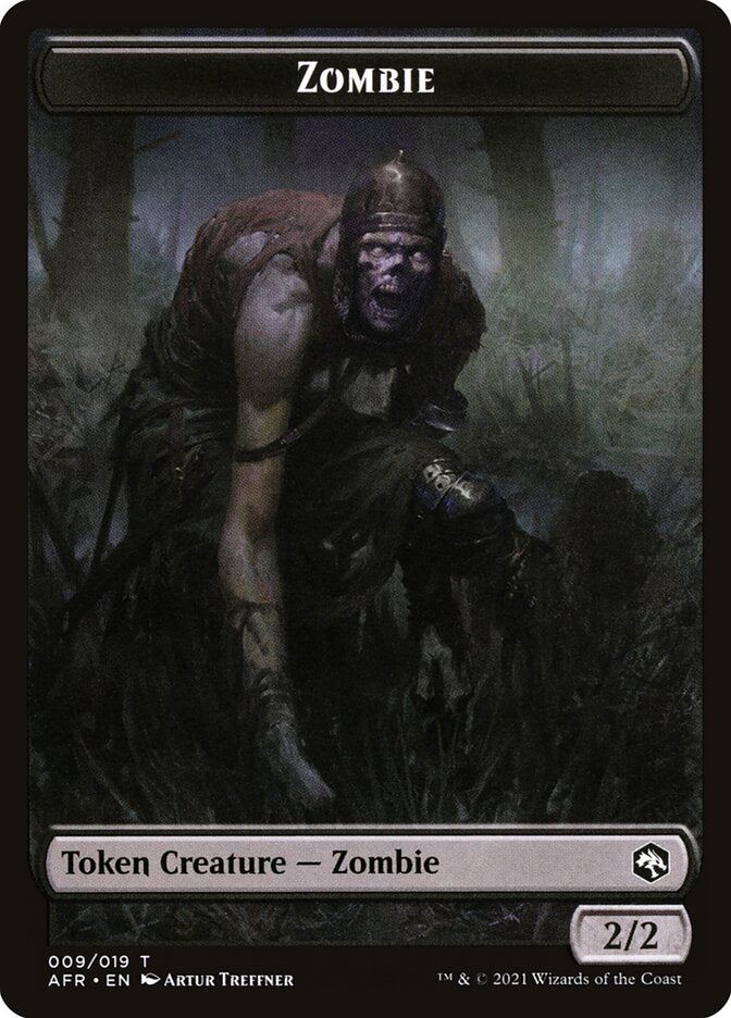 Zombie // Dog Illusion Double-Sided Token [Dungeons & Dragons: Adventures in the Forgotten Realms Tokens] | Pegasus Games WI