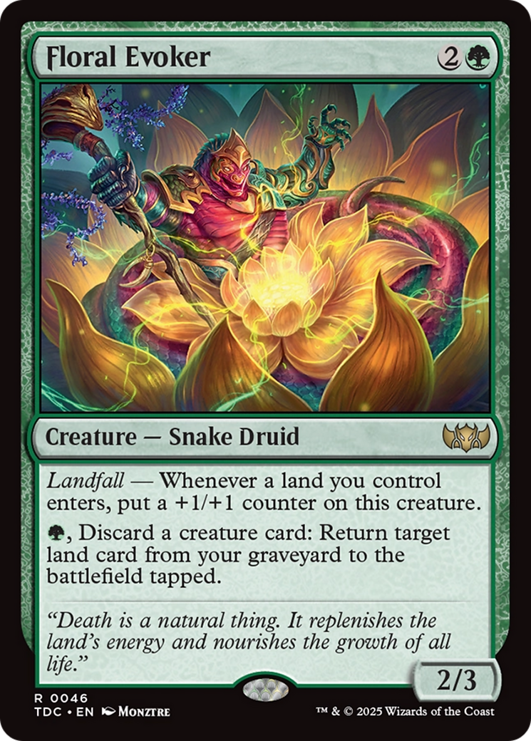 Floral Evoker [Tarkir: Dragonstorm Commander] | Pegasus Games WI