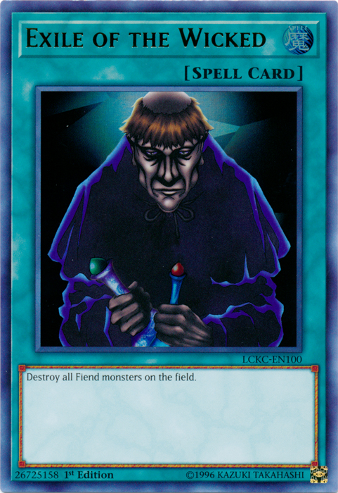 Exile of the Wicked [LCKC-EN100] Ultra Rare | Pegasus Games WI