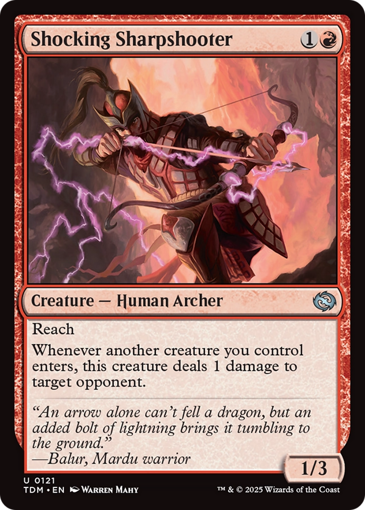 Shocking Sharpshooter [Tarkir: Dragonstorm] | Pegasus Games WI