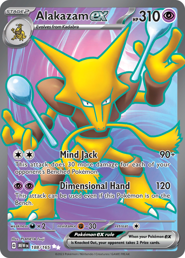 Alakazam ex (188/165) [Scarlet & Violet: 151] | Pegasus Games WI