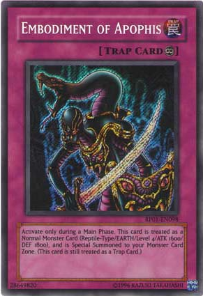 Embodiment of Apophis [RP01-EN098] Secret Rare | Pegasus Games WI