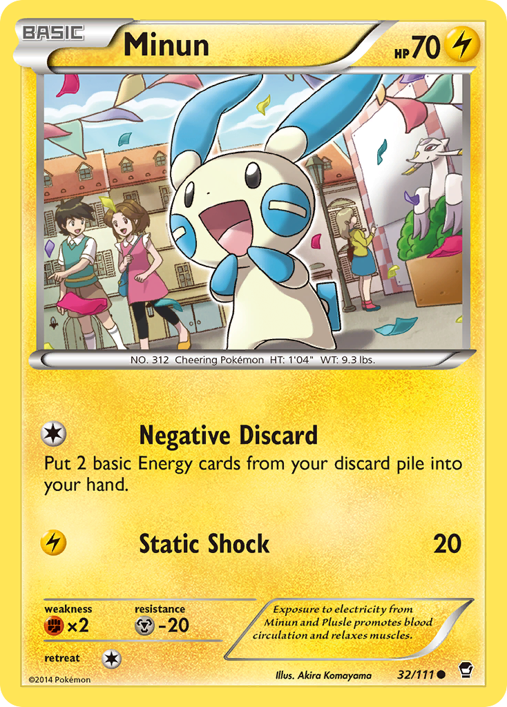 Minun (32/111) [XY: Furious Fists] | Pegasus Games WI