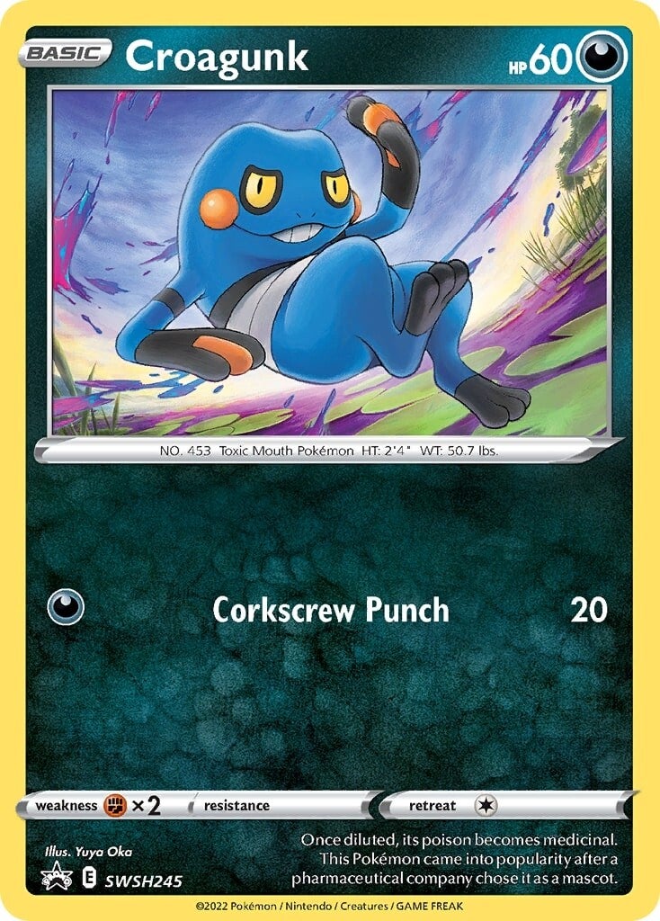 Croagunk (SWSH245) [Sword & Shield: Black Star Promos] | Pegasus Games WI