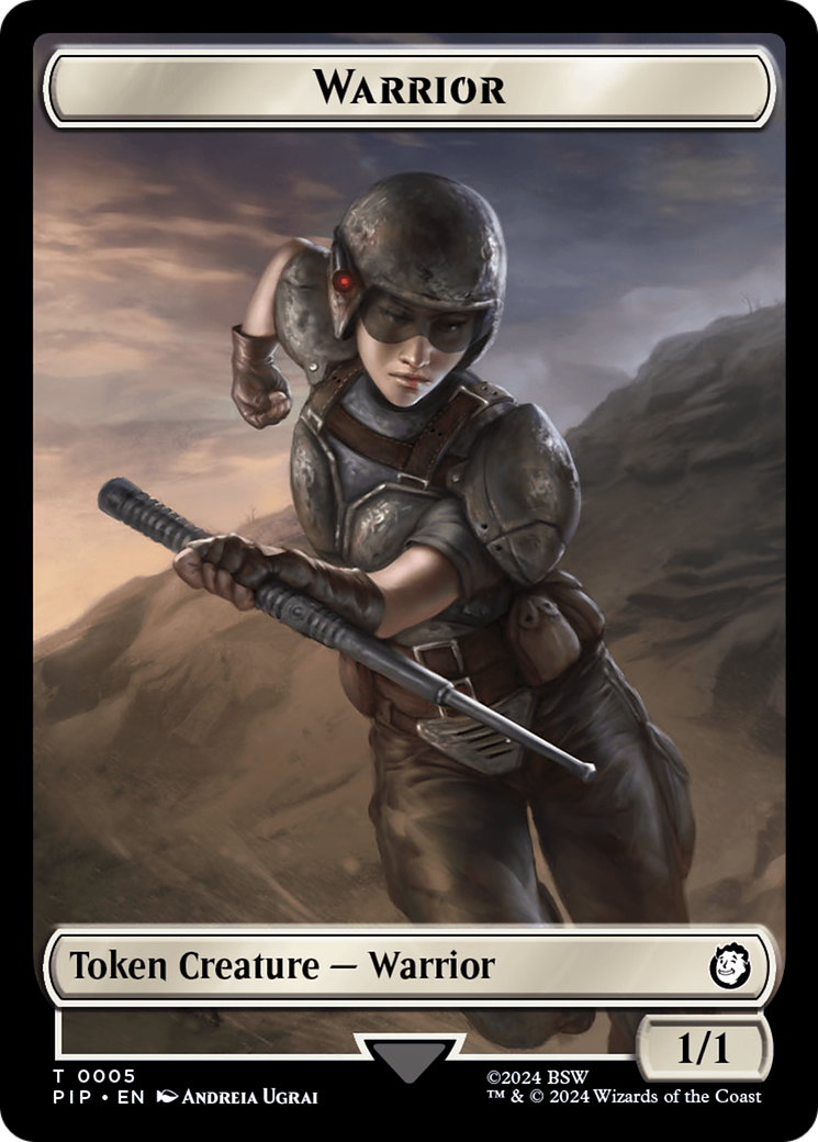 Warrior // Food (0012) Double-Sided Token [Fallout Tokens] | Pegasus Games WI