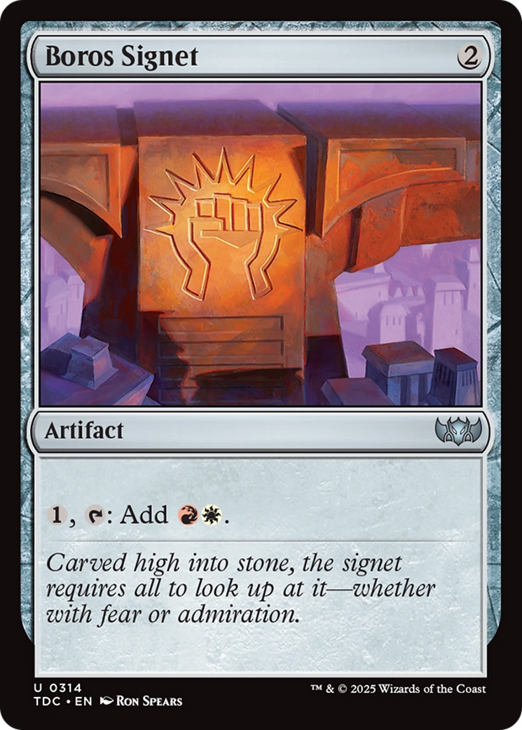 Boros Signet [Tarkir: Dragonstorm Commander] | Pegasus Games WI
