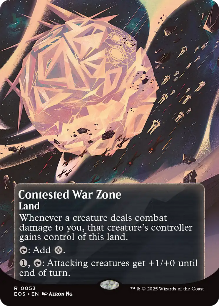 Contested War Zone (0053) (Borderless) [Edge of Eternities: Stellar Sights] | Pegasus Games WI
