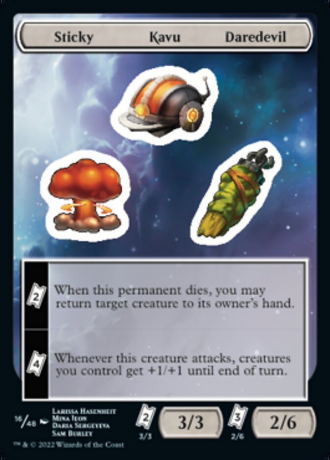 Sticky Kavu Daredevil [Unfinity Stickers] | Pegasus Games WI