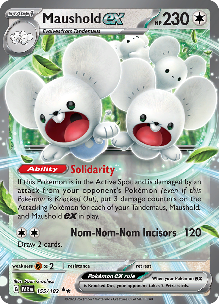 Maushold ex (155/182) [Scarlet & Violet: Paradox Rift] | Pegasus Games WI
