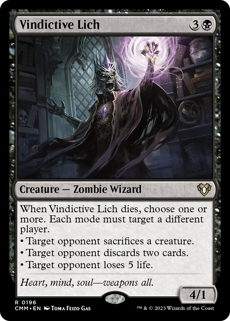 Vindictive Lich [Commander Masters] | Pegasus Games WI