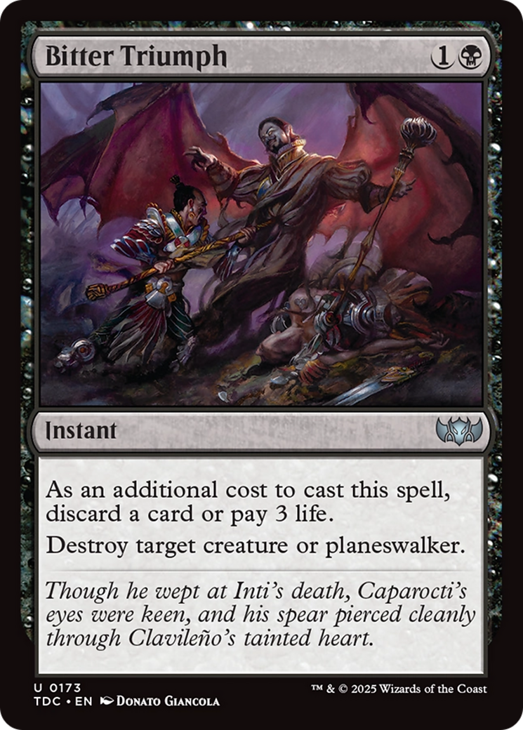 Bitter Triumph [Tarkir: Dragonstorm Commander] | Pegasus Games WI
