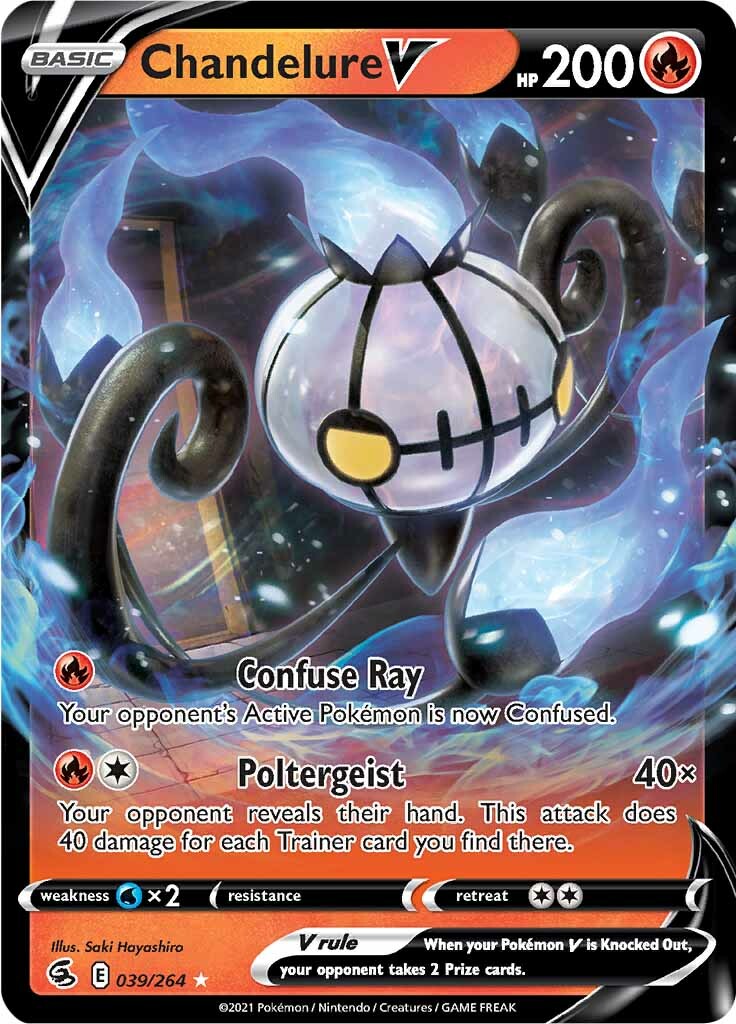 Chandelure V (039/264) [Sword & Shield: Fusion Strike] | Pegasus Games WI