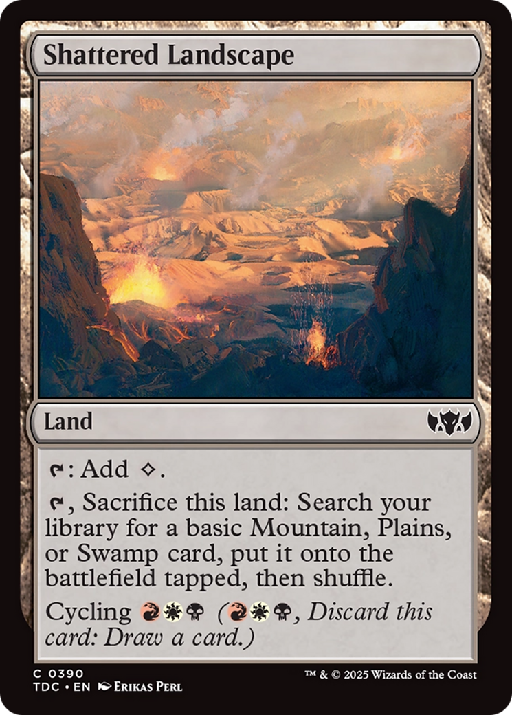 Shattered Landscape [Tarkir: Dragonstorm Commander] | Pegasus Games WI