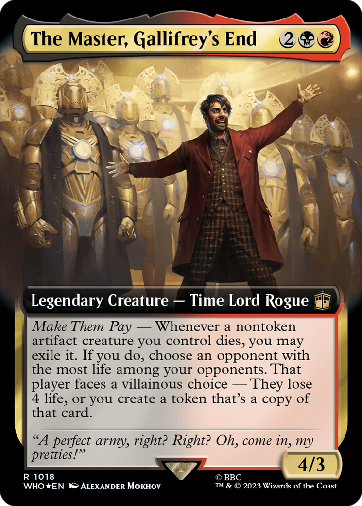 The Master, Gallifrey's End (Extended Art) (Surge Foil) [Doctor Who] | Pegasus Games WI