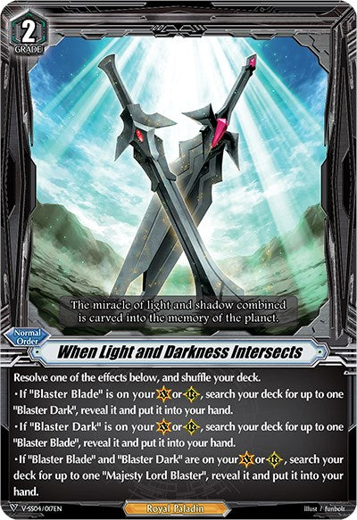When Light and Darkness Intersects (V-SS04/017EN) [Majesty Lord Blaster] | Pegasus Games WI