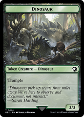 Gnome // Dinosaur (0001) Double-Sided Token [The Lost Caverns of Ixalan Tokens] | Pegasus Games WI