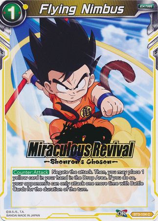 Flying Nimbus (Shenron's Chosen Stamped) (BT3-104) [Tournament Promotion Cards] | Pegasus Games WI